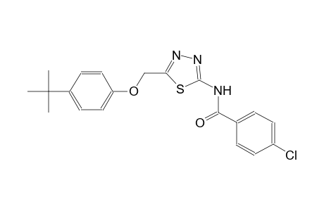 benzamide, 4-chloro-N-[5-[[4-(1,1-dimethylethyl)phenoxy]methyl]-1,3,4-thiadiazol-2-yl]-