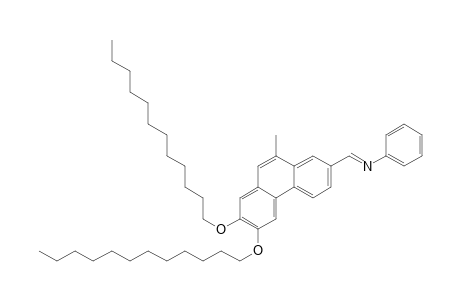 N-{[ E-6,7-bis( Dodecyloxy)-10-methyl-2-phenanthrenyl ]methylene} aniline