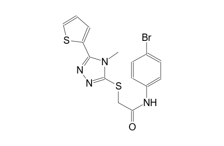 N-(4-bromophenyl)-2-{[4-methyl-5-(2-thienyl)-4H-1,2,4-triazol-3-yl]sulfanyl}acetamide