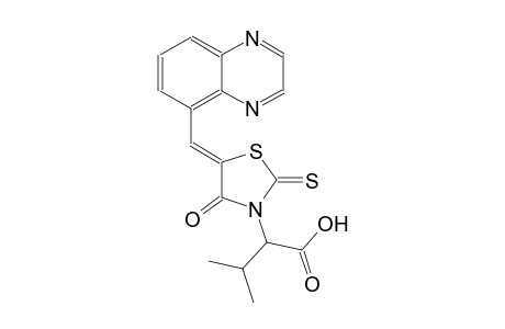 3-thiazolidineacetic acid, alpha-(1-methylethyl)-4-oxo-5-(5-quinoxalinylmethylene)-2-thioxo-, (5Z)-