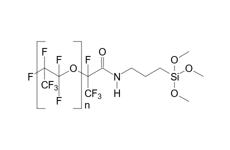 PolyHFPO with trimethoxysilane end group
