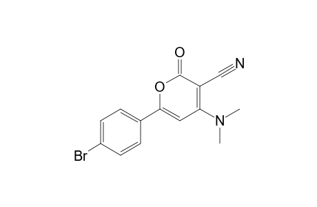 6-(4-bromophenyl)-4-(dimethylamino)-2-keto-pyran-3-carbonitrile