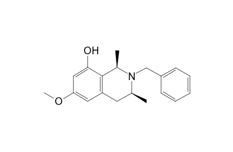 (1R,3S)-2-Benzyl-6-methoxy-1,3-dimethyl-1,2,3,4-tetrahydroisoquinolin-8-ol