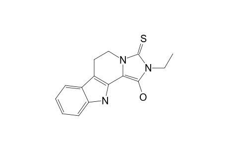 2-ETHYL-5,6,11,11B-TETRAHYDRO-1-OXO-1H-IMIDAZO-[1',5':1,2]-PYRIDO-[3,4-B]-INDOLE-3-THIONE;ENOL-FORM