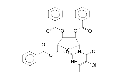 3-N-(2,3,5-TRI-O-BENZOYL-BETA-D-RIBOFURANOSYL)-1,2-DIHYDROPYRIMIDIN-5-HYDROXY-6-METHYL-2,4-DIONE