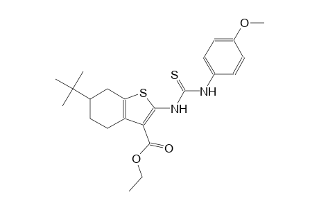 ethyl 6-tert-butyl-2-{[(4-methoxyanilino)carbothioyl]amino}-4,5,6,7-tetrahydro-1-benzothiophene-3-carboxylate