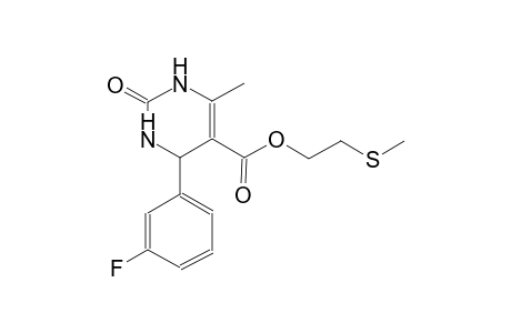 4-(3-Fluoro-phenyl)-6-methyl-2-oxo-1,2,3,4-tetrahydro-pyrimidine-5-carboxylic acid 2-methylsulfanyl-ethyl ester