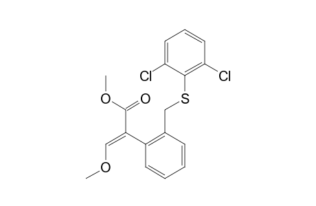 Benzeneacetic acid, 2-[[(2,6-dichlorophenyl)thio]methyl]-alpha-(methoxymethylene)-, methyl ester