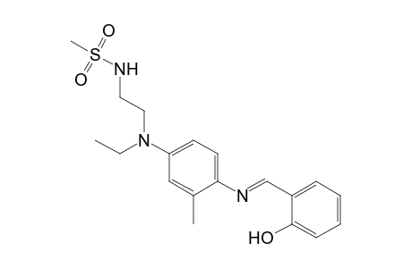Methanesulfonamide, N-[2-[ethyl[4-[[(2-hydroxyphenyl)methylene]amino]-3-methylphenyl]amino]ethyl]-