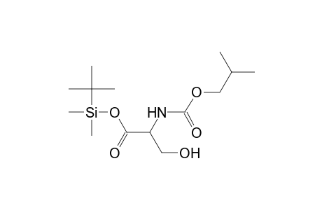 (t-butyl)dimethylsilyl N-isobutyloxycarbonyl-2-amino-3-hydroxypropanoate