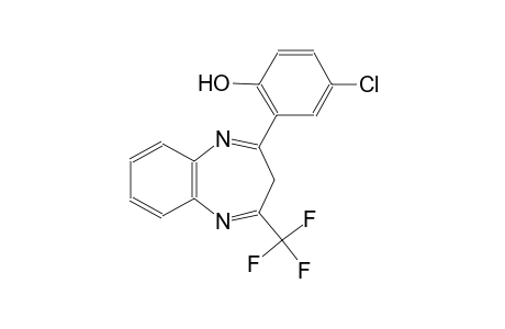 phenol, 4-chloro-2-[4-(trifluoromethyl)-3H-1,5-benzodiazepin-2-yl]-