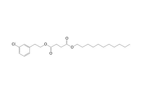 Succinic acid, 3-chlorophenethyl undecyl ester