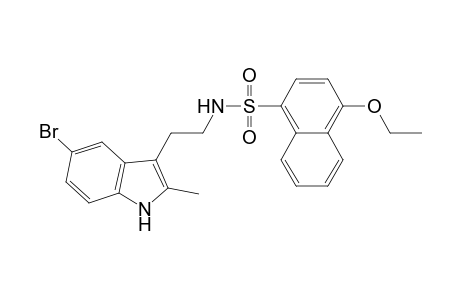 N-[2-(5-bromanyl-2-methyl-1H-indol-3-yl)ethyl]-4-ethoxy-naphthalene-1-sulfonamide