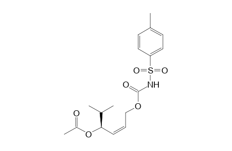 (S)-(Z)-1-Isopropyl-4-[(p-tolylsulfonylcarbamoyl)oxy]but-2-en-1-yl Acetate