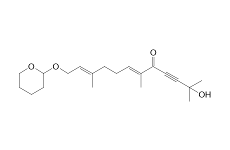 (E,E)-2-Hydroxy-2,6,10-trimethyl-12-(tetrahydropyran-2-yloxy)dodeca-6,10-dien-3-yn-5-one