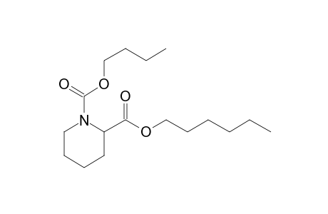 Pipecolic acid, N-butoxycarbonyl-, hexyl ester