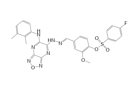 benzenesulfonic acid, 4-fluoro-, 4-[(E)-[2-[6-[(2,3-dimethylphenyl)amino][1,2,5]oxadiazolo[3,4-b]pyrazin-5-yl]hydrazono]methyl]-2-methoxyphenyl ester
