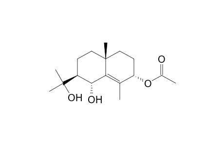 1,7-Naphthalenediol, 1,2,3,4,4a,5,6,7-octahydro-2-(1-hydroxy-1-methylethyl)-4a,8-dimethyl- , 7-acetate, [1R-(1.alpha.,2.beta.,4a.beta.,7.alpha.)]-
