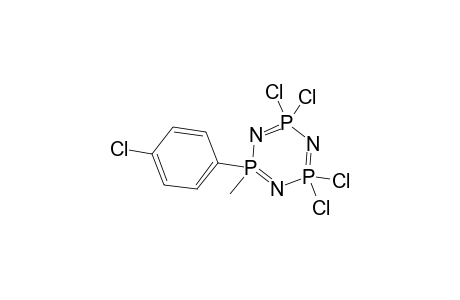1-Methyl-1-(p-chlorophenyl)tetrachlorocyclotriphosphazene