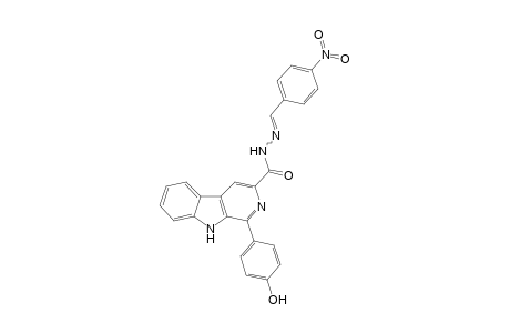 1-(4-Hydroxyphenyl)-N'-(4-nitrobenzylidene)-9H-pyrido[3,4-b]indole-3-carbohydrazide