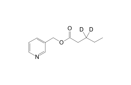 3-pyridylmethyl 3,3-dideuteriopentanoate