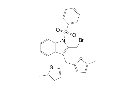 3-Bis(5-methylthienyl)methyl-1-phenylsulfonyl-2-bromomethyl-1H-indole