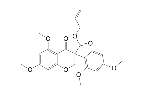 3-ALLYLOXYCARBONYL-5,7-DIMETHOXY-3-(2,4-DIMETHOXYPHENYL)-CHROMAN-4-ONE