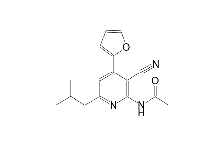 N-[3-cyano-4-(2-furyl)-6-isobutyl-2-pyridinyl]acetamide