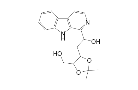 1-(1,5-dihydroxy-3,4-isopropoxypentyl)-.beta.-carboline
