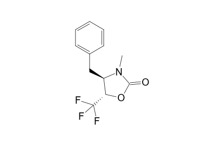 trans-4-Benzyl-3-methyl-5-trifluoromethyloxazolidin-2-one