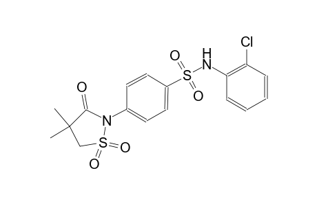 benzenesulfonamide, N-(2-chlorophenyl)-4-(4,4-dimethyl-1,1-dioxido-3-oxo-2-isothiazolidinyl)-