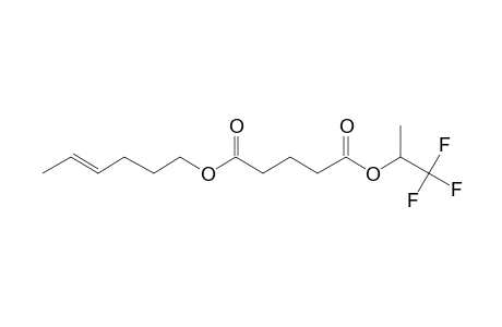 Glutaric acid, hex-4-en-1-yl 1,1,1-trifluoroprop-2-yl ester