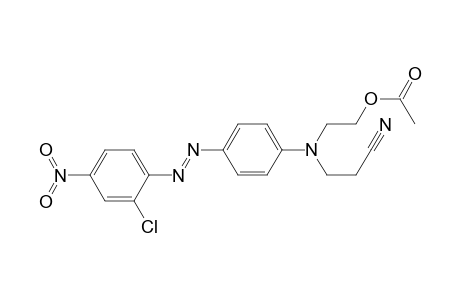 N-(Cyanoethyl)-N-(2-acetoxyethyl)-4-(2-chloro-4-nitrophenylazo)aniline