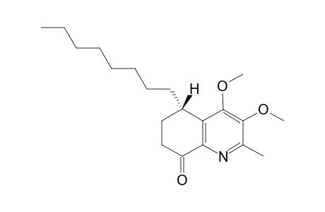 4-O-Methylantidesmone [(S)-2] ((S)-3,4-dimethoxy-2-methyl-8-oxo-5-n-octyl-1,4,5,6,7,8-hexahydroquinoline