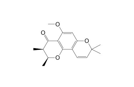 (cis)-5-Methoxy-2,3-dihydro-2,3,8,8-tetramethyl-4H,8H-benzo[1,2-b : 3,4-b']dipyran-4-one