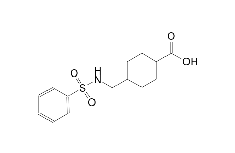 cyclohexanecarboxylic acid, 4-[[(phenylsulfonyl)amino]methyl]-