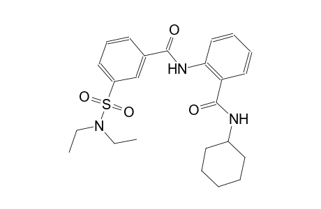 benzamide, N-cyclohexyl-2-[[3-[(diethylamino)sulfonyl]benzoyl]amino]-