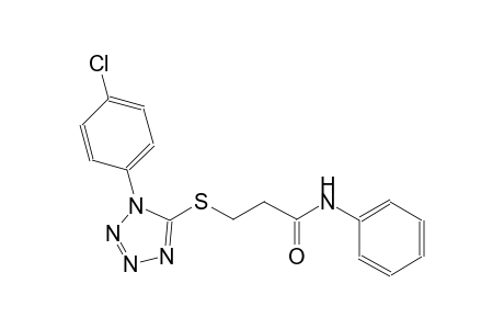 propanamide, 3-[[1-(4-chlorophenyl)-1H-tetrazol-5-yl]thio]-N-phenyl-