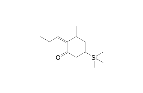 5-(Trimethylsilyl)-3-methyl-2-propylidene-cyclohexanone