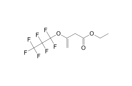 3-Heptafluoro-n-propoxy-3-butenoic acid, ethyl ester