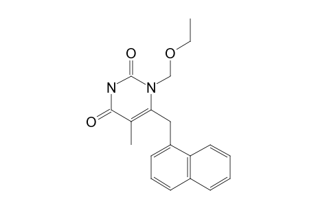 1-ETHOXYMETHYL-5-METHYL-6-(1-NAPHTHYLMETHYL)-URACIL