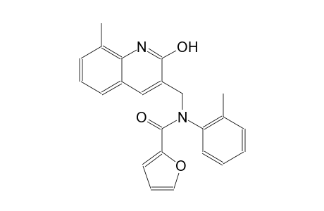 N-[(2-hydroxy-8-methyl-3-quinolinyl)methyl]-N-(2-methylphenyl)-2-furamide