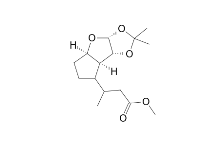 2,3-(Isopropylidenedioxy)-4-[1-(ethoxycarbonylmethyl)ethyl]cyclopenta[b]tetrahydrofuran