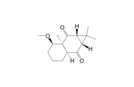 1H-Cyclopropa[b]naphthalene-2,7-dione, octahydro-3-methoxy-1,1,2a-trimethyl-, [1aS-(1a.alpha.,2a.beta.,3.alpha.,6a.beta.,7a.alpha.)]-