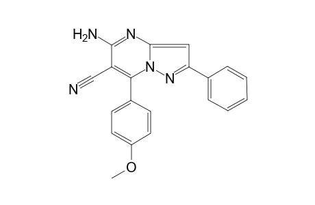 5-Amino-7-(4-methoxy-phenyl)-2-phenyl-pyrazolo[1,5-a]pyrimidine-6-carbonitrile