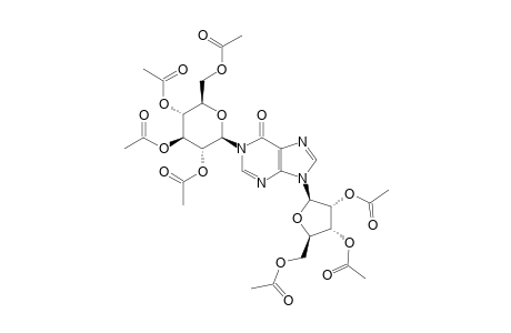 2',3',5'-TRI-O-ACETYL-1-(2,3,4,6-TETRA-O-ACETYL-BETA-D-GLUCOPYRANOSYL)-INOSINE