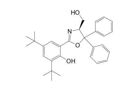 (4S)-4-Hydroxymethyl-5,5-diphenyl-2-[(2-hydroxy-3,5-di-tert-butyl)phenyl]-4,5-dihydro-1,3-oxazoline