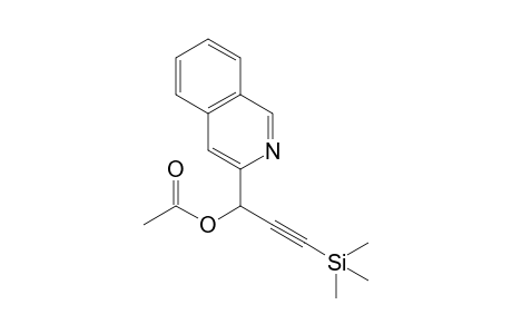 (+-)-Acetic acid 1-(isoquinolin-3-yl)-3-(trimethylsilyl)prop-2-ynyl ester