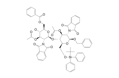 #20B;BENZYL-(3-O-ACETYL-6-O-BENZOYL-2-DEOXY-2-PHTHALIMIDO-BETA-D-GLUCOPYRANOSYL)-(1->4)-3-O-ACETYL-6-O-(TERT.-BUTYLDIPHENYLSILYL)-2-DEOXY-2-PHTHALIMIDO-BETA-D-