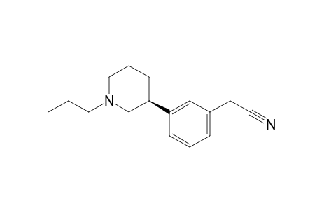 2-[3-[(3S)-1-propyl-3-piperidinyl]phenyl]acetonitrile